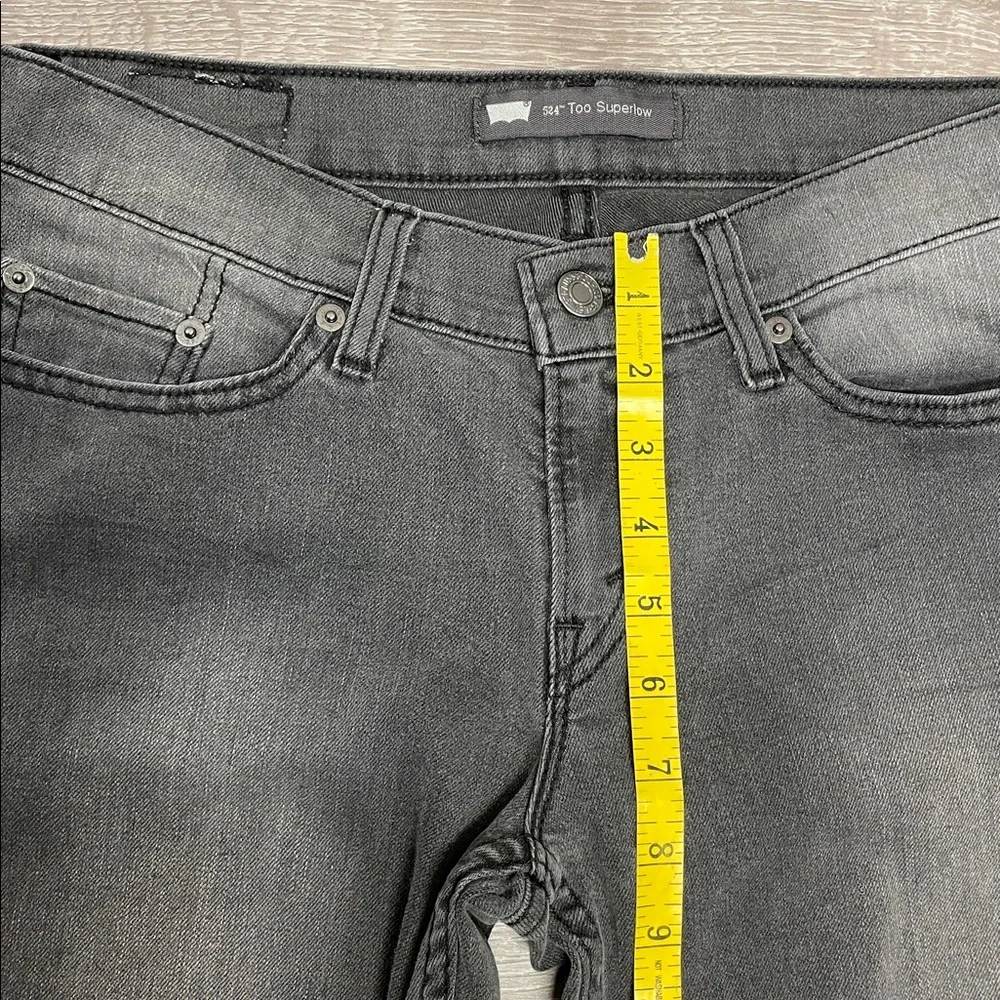 Levi’s 524 Too Superlow Skinny Jeans Black Wash W29 L32